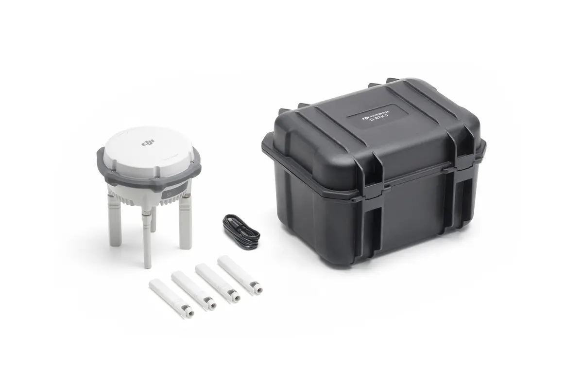 DJI D-RTK 3 GNSS állomás földmérési RTK korrekcióhoz