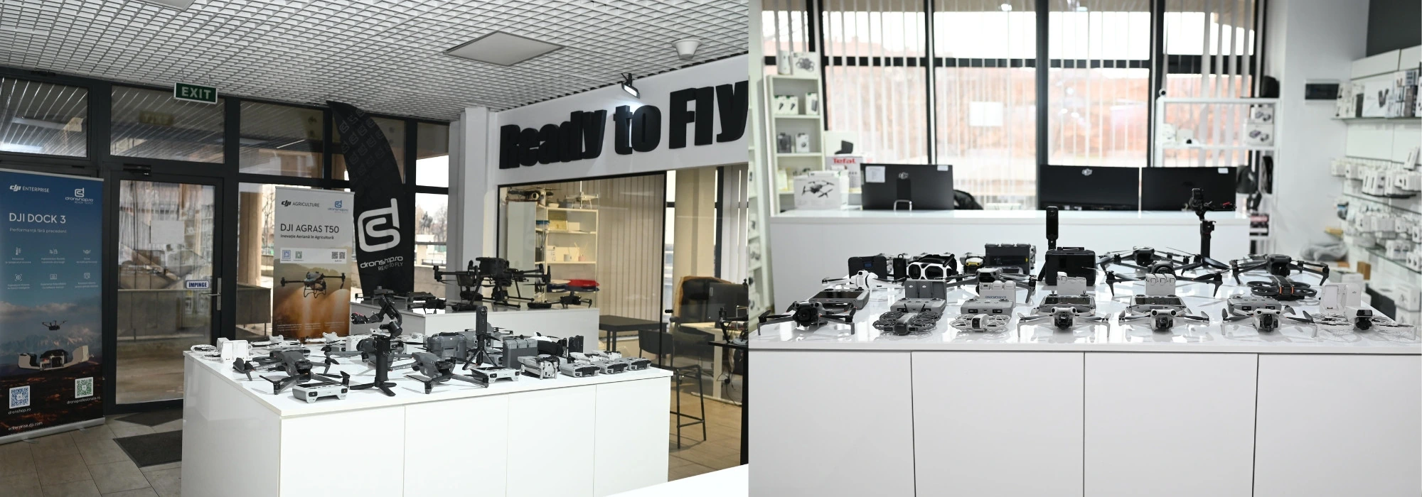 A Dronshop csapata és nagyváradi bemutatóterme
