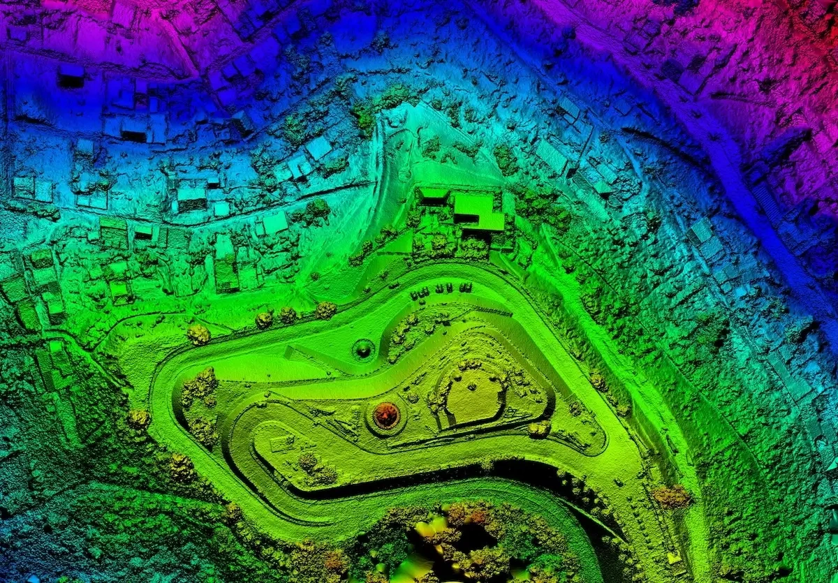 LiDAR-adatokból származtatott digitális terepmodell