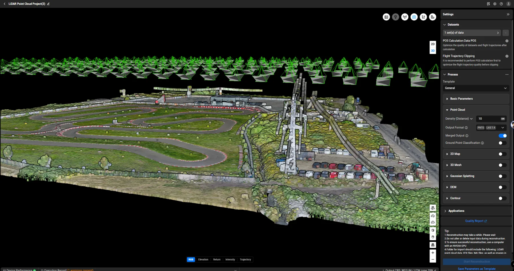 LiDAR munkafolyamat és 3D modell professzionális szkenneléshez